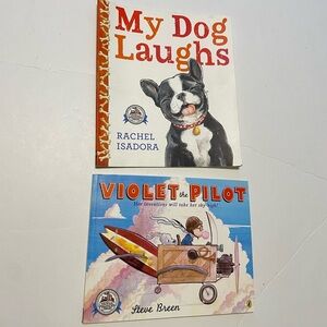 2 kids Storybooks, My Dog Laughs / Violent the Pilot
